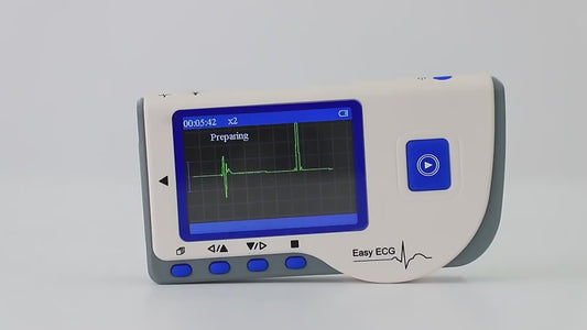 Lepu Easy ECG Monitor Portable EKG Machine Handheld Heart Rate Monitor ECG Sensor PC-80B for Android iPhone Daily Home Use