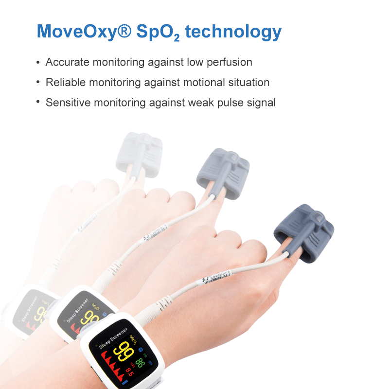 Lepu Digital Wearable Wrist Pulse Oximeter AP-10 Measure SpO2 Pulse Rate for Adults Android iPhone with Wireless Bluetooth Connection