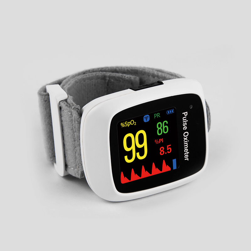 Lepu Digital Wearable Wrist Pulse Oximeter AP-10 Measure SpO2 Pulse Rate for Adults Android iPhone with Wireless Bluetooth Connection