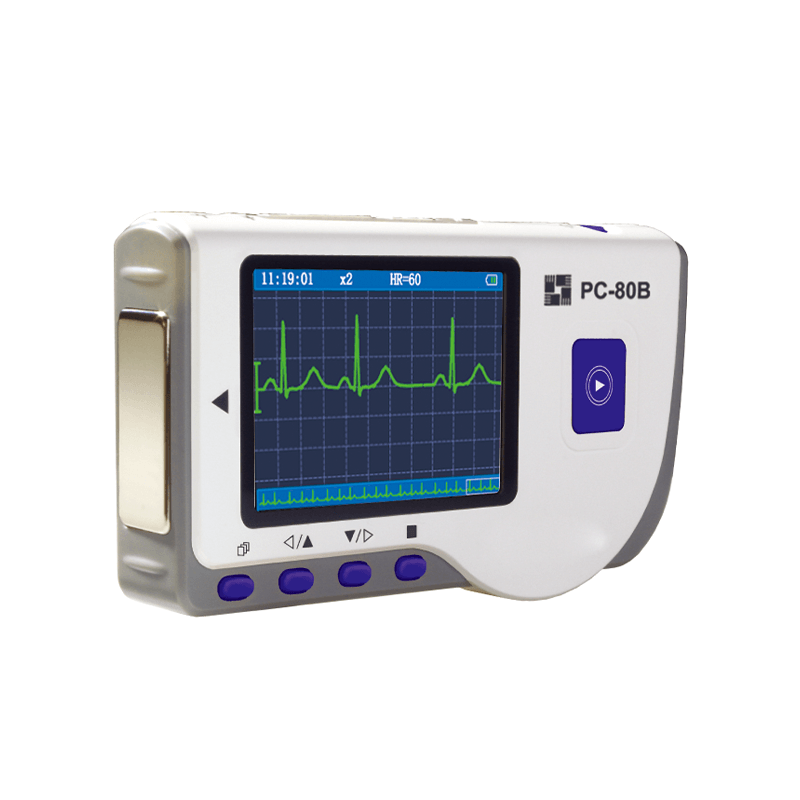 Lepu Easy ECG Monitor Portable EKG Machine Handheld Heart Rate Monitor ECG Sensor PC-80B for Android iPhone Daily Home Use