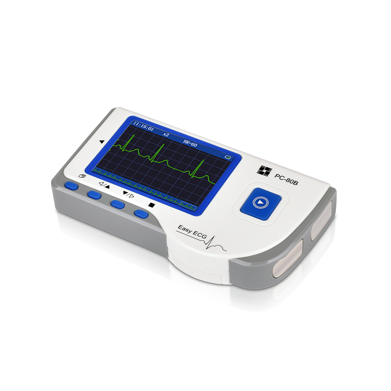 Lepu Easy ECG Monitor Portable EKG Machine Handheld Heart Rate Monitor ECG Sensor PC-80B for Android iPhone Daily Home Use