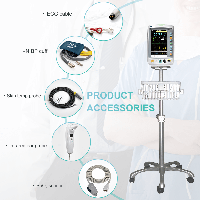 Lepu Creative Medical PC-900Plus All-in-one Vital Signs Monitor Touch Screen