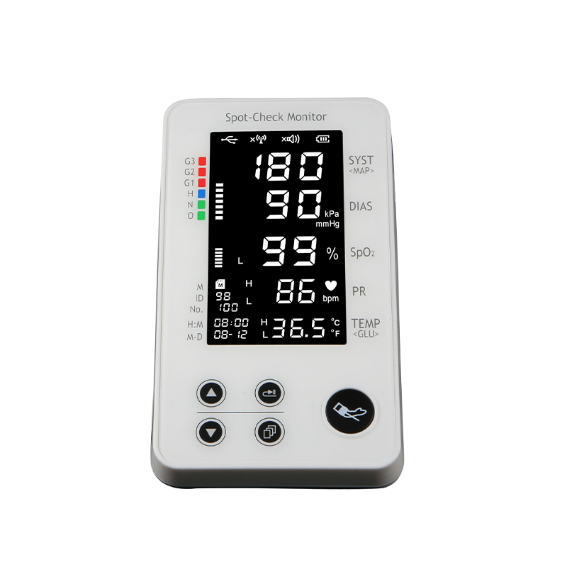 Lepu Portable All-in-one Vital Signs Monitor PC-303 Measure Blood Pressure Blood Sugar ECG SpO2 Pulse Rate Temperature with Bluetooth Connection