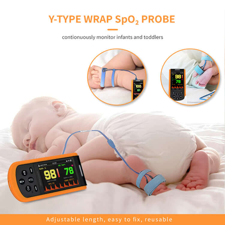 Lepu Digital Portable Rechargeable Handheld Pulse Oximeter SP-20 for Infant Kid Adult Android iPhone with Wireless Bluetooth Connection