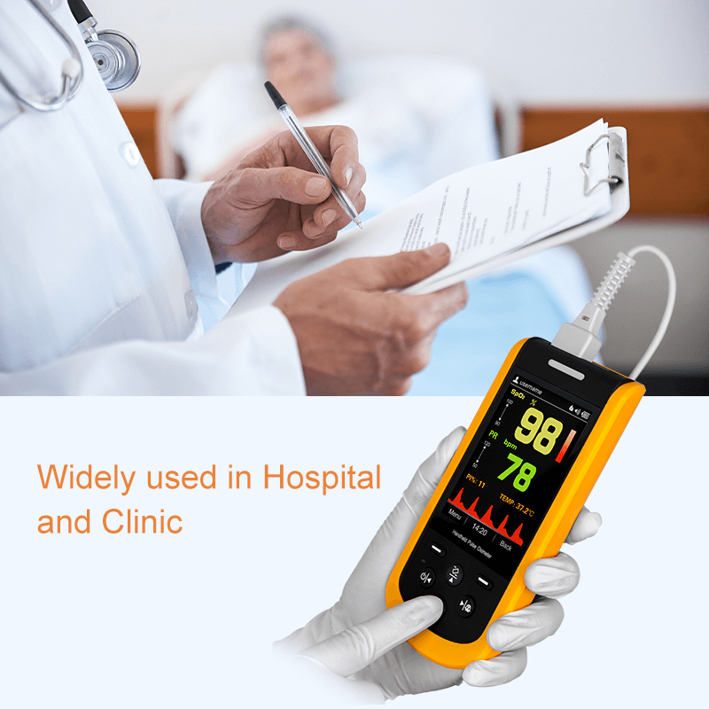 Lepu Digital Portable Rechargeable Handheld Pulse Oximeter SP-20 for Infant Kid Adult Android iPhone with Wireless Bluetooth Connection