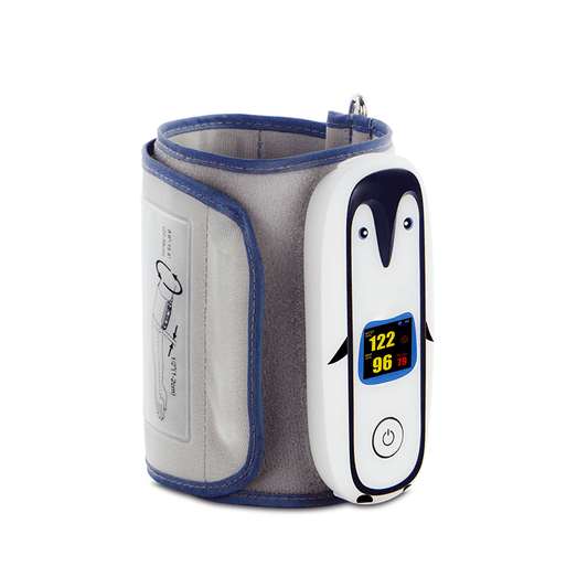 Lepu PC-102 Portable Wearable Vital Signs Monitor Blood Pressure SpO2 Pulse Rate Measure for Kid Adult Android iPhone with Bluetooth Connection