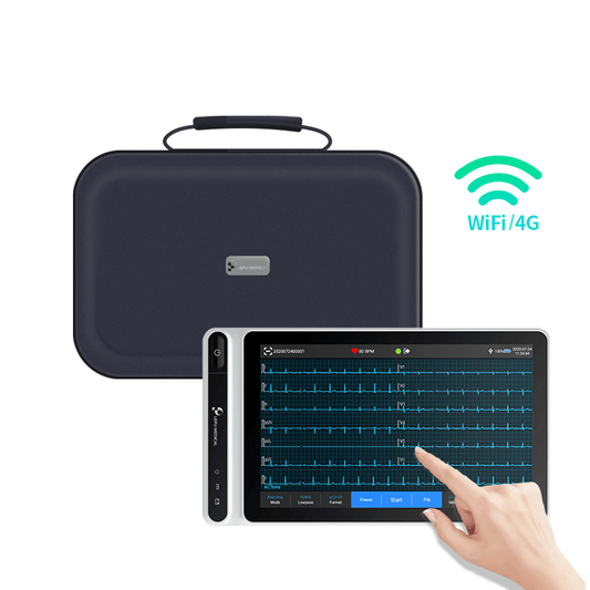 Lepu Medical Ai Analysis Diagnostic Smart 12 Lead ECG Monitor Tablet S120 Touch Screen with WiFi Wireless Transmission