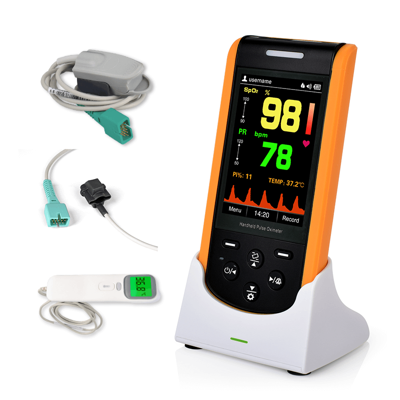 Lepu Digital Portable Rechargeable Handheld Pulse Oximeter SP-20 for Infant Kid Adult Android iPhone with Wireless Bluetooth Connection