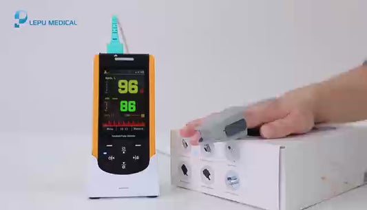 Lepu Digital Portable Rechargeable Handheld Pulse Oximeter SP-20 for Infant Kid Adult Android iPhone with Wireless Bluetooth Connection