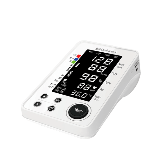 Lepu Portable All-in-one Vital Signs Monitor PC-303 Measure Blood Pressure Blood Sugar ECG SpO2 Pulse Rate Temperature with Bluetooth Connection