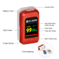 Lepu Fingertip Pulse Oximeter Digital Blood Oxygen Meter Color OLED PC-60NW for Kid Adult Android iPhone with Lanyard Wireless Bluetooth Connection